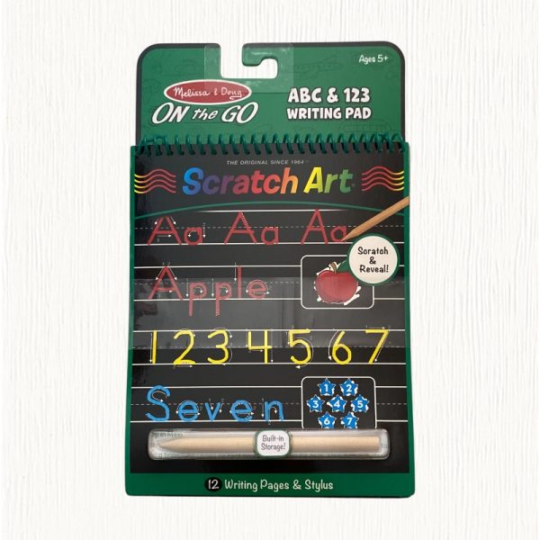 On the Go scratch art activity book