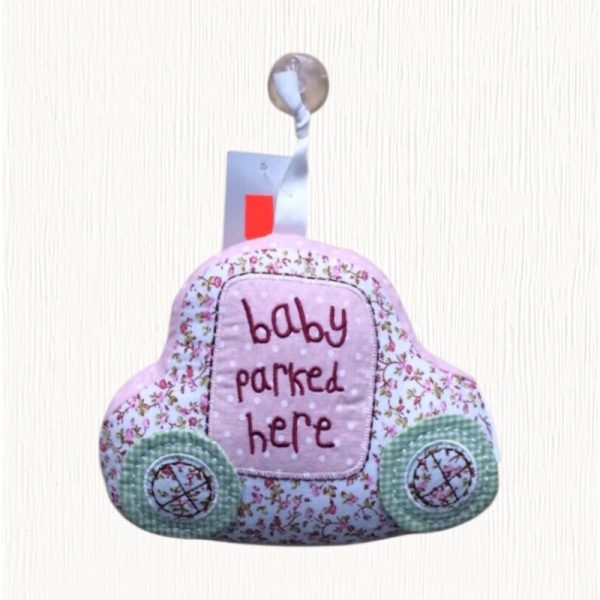 Baby parked here - Car sign
