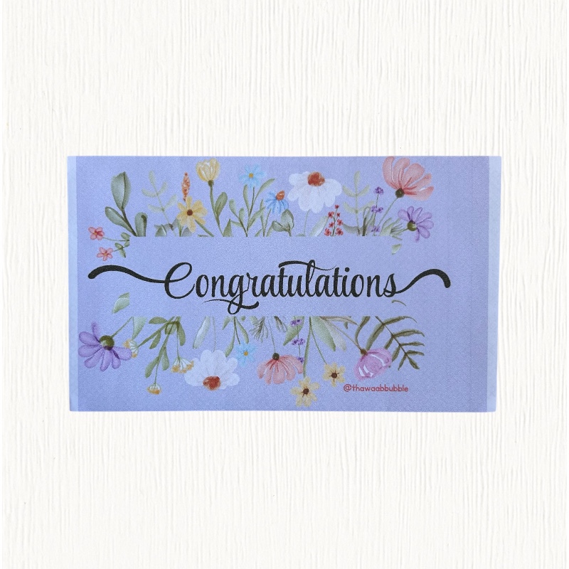 Congratulation envelopes