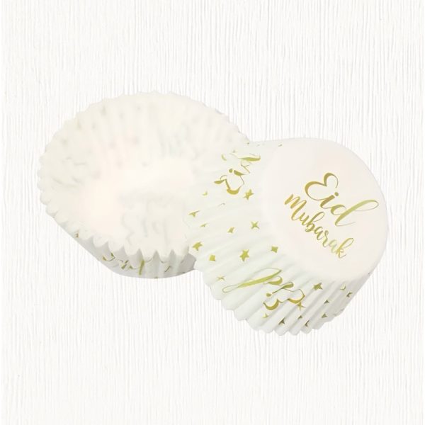 Eid Mubarak elegant design cupcake cases