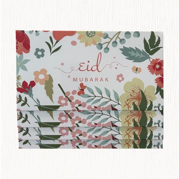 Eid Mubarak floral pack of envelopes