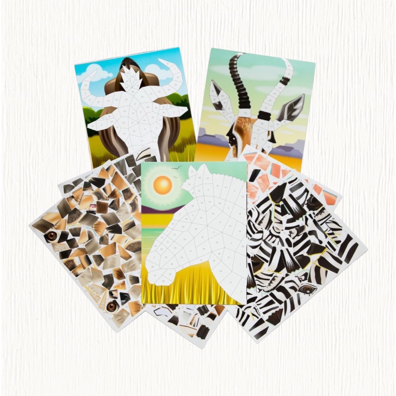 Melissa & Doug Mosaic Sticker Pad – Safari Animals
