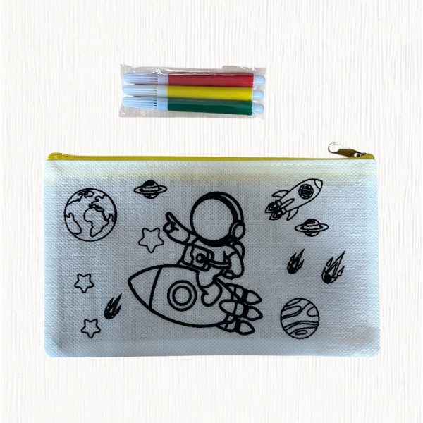 Space themed pencil case craft kit